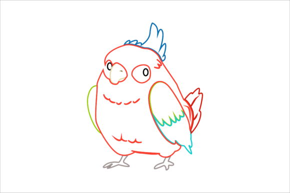 Animal Bird Cartoon Color Line: A Playful Font for Vibrant Projects