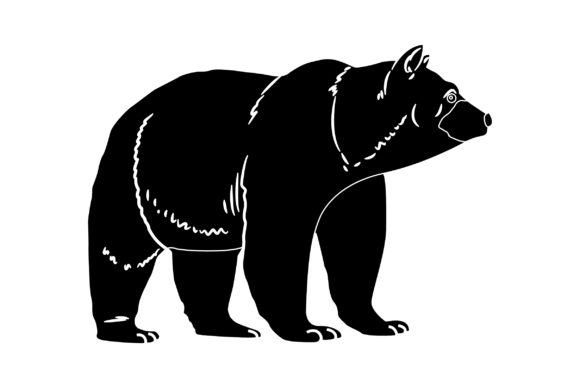 Bear Vector Design Solid Color: A Modern Asset for Creators