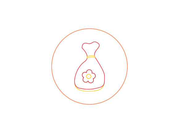Chinese New Year Coin Pouch Color Line: A Designer's Festive Asset