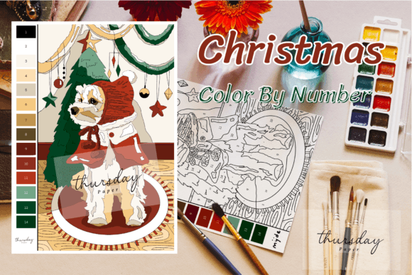 Christmas Color by Number: Your Digital Escape for Festive Calm