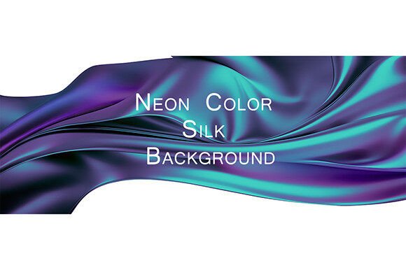 Elevate Your Visuals with Neon Color Silk Background