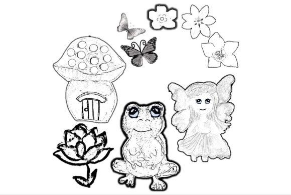 Enchanting Garden Fairies Watercolour Clipart for Your Projects