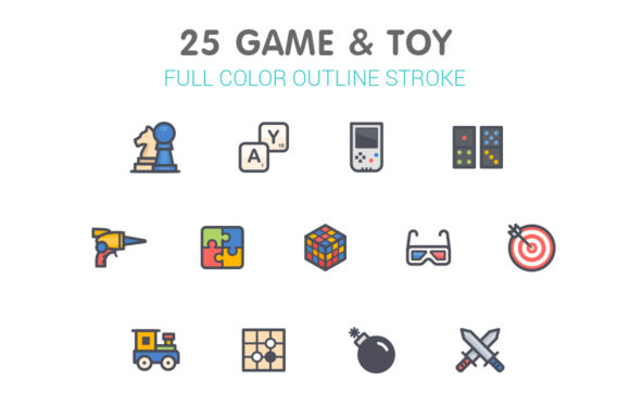 Game & Toy Color Icon: Visual Storytelling for Digital Projects
