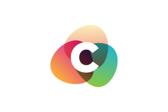 Letter C Retro Color Logo Template Vector: A Bold Design Asset