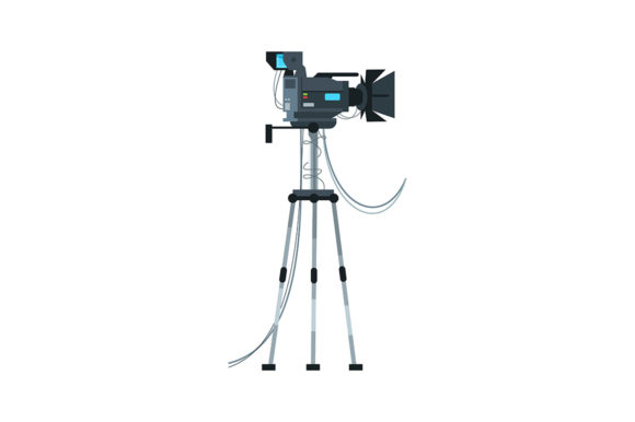 Mastering the Visual Narrative with Camera Semi Flat Color Illustration