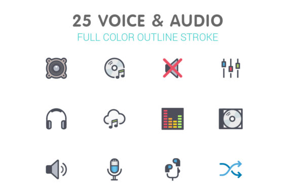 Mastering Visual Communication with Voice & Audio Color Icons