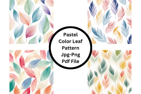 The Gentle Allure of a Pastel Color Leaf Pattern