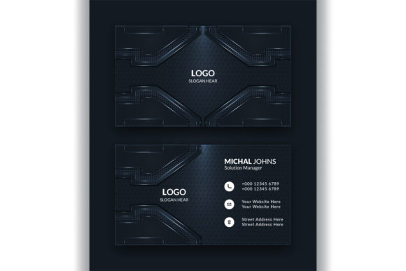The Power of Black: Modern Business Card Design