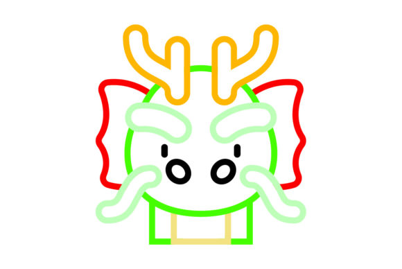 Unleashing Festive Energy: The Dragon Line Color Vector
