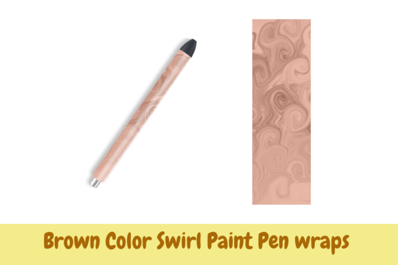 Unlock Artistic Flair with the Brown Swirl Color Paint Pen Wrap
