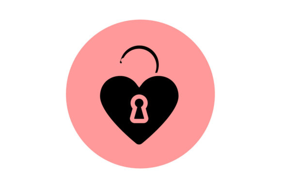 Valentine Icon Padlock Solid Color: A Designer's Guide to This Vector Asset